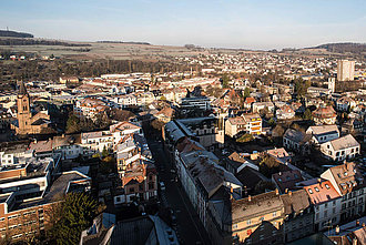 Blick auf die Stadt Lörrach